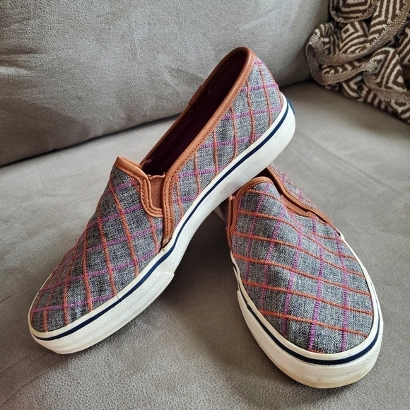 Keds Women's Double Darker Windowpane Plaid Casual Shoes size 8 - Picture 2 of 9